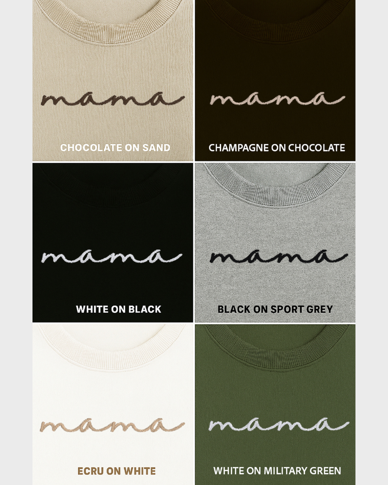 Signature Mama Embroidered Sweatshirt