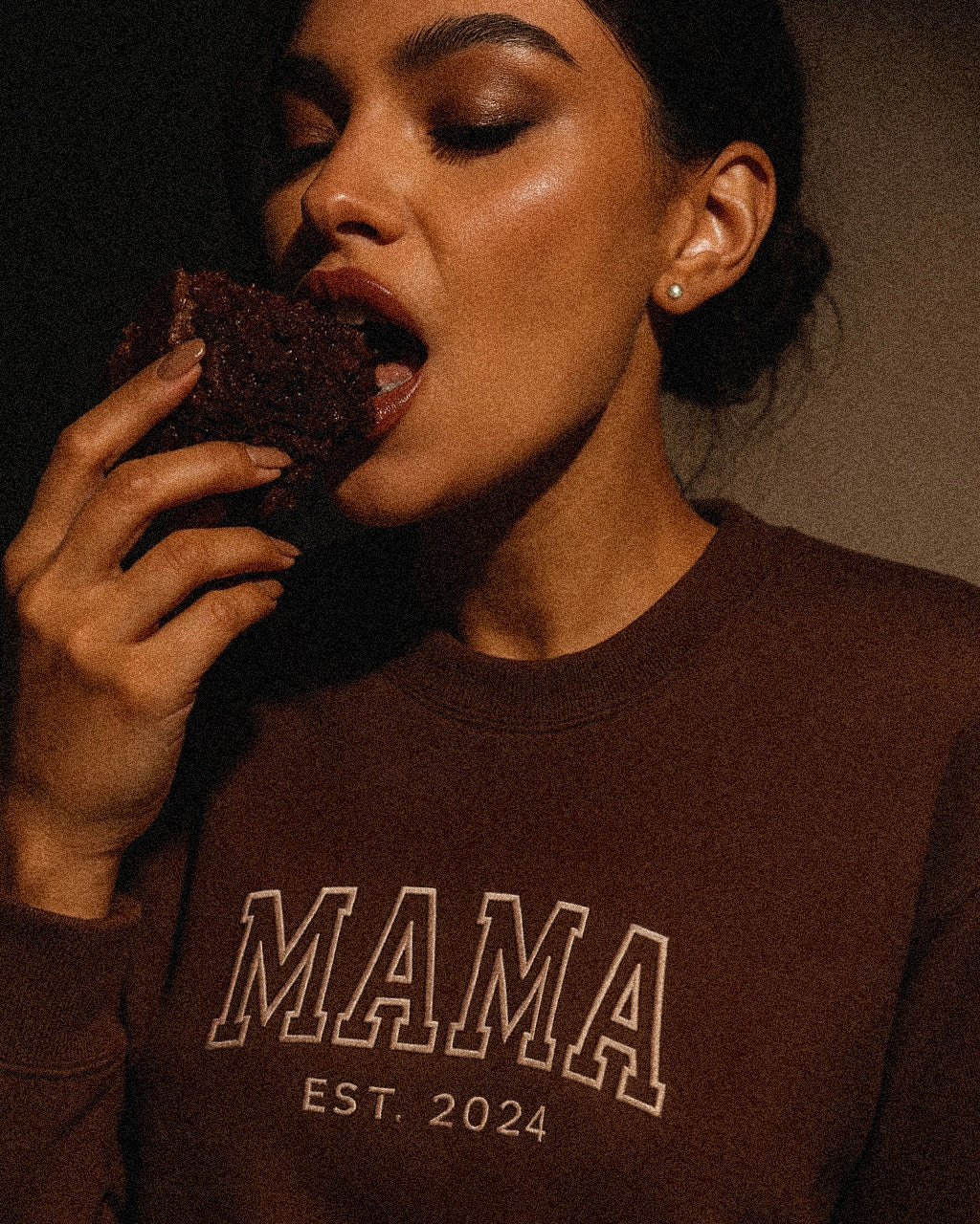 Classic Varsity Mama Embroidered Sweatshirt