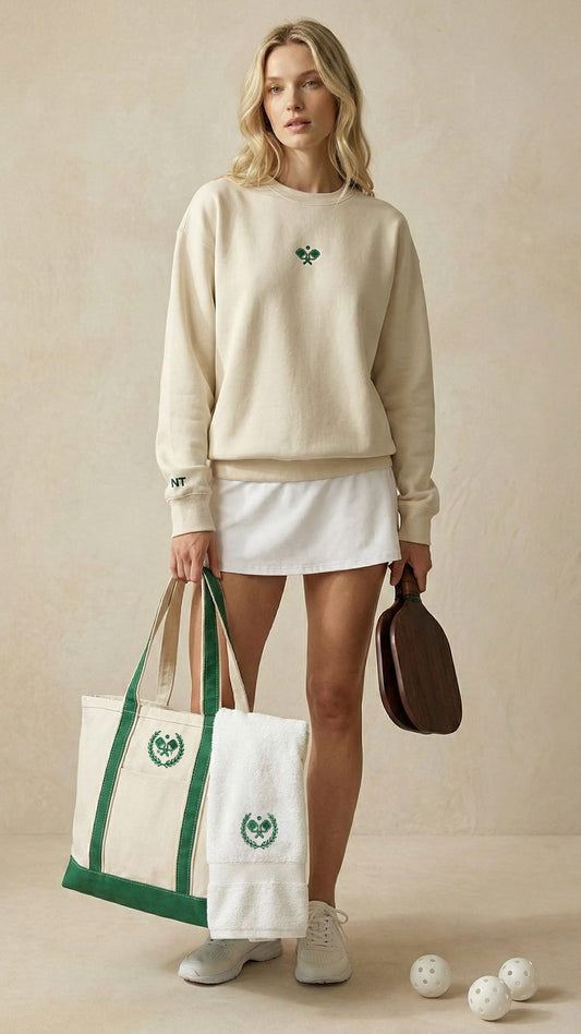 The Heritage Pickleball Bundle | Natural Canvas & Court Green