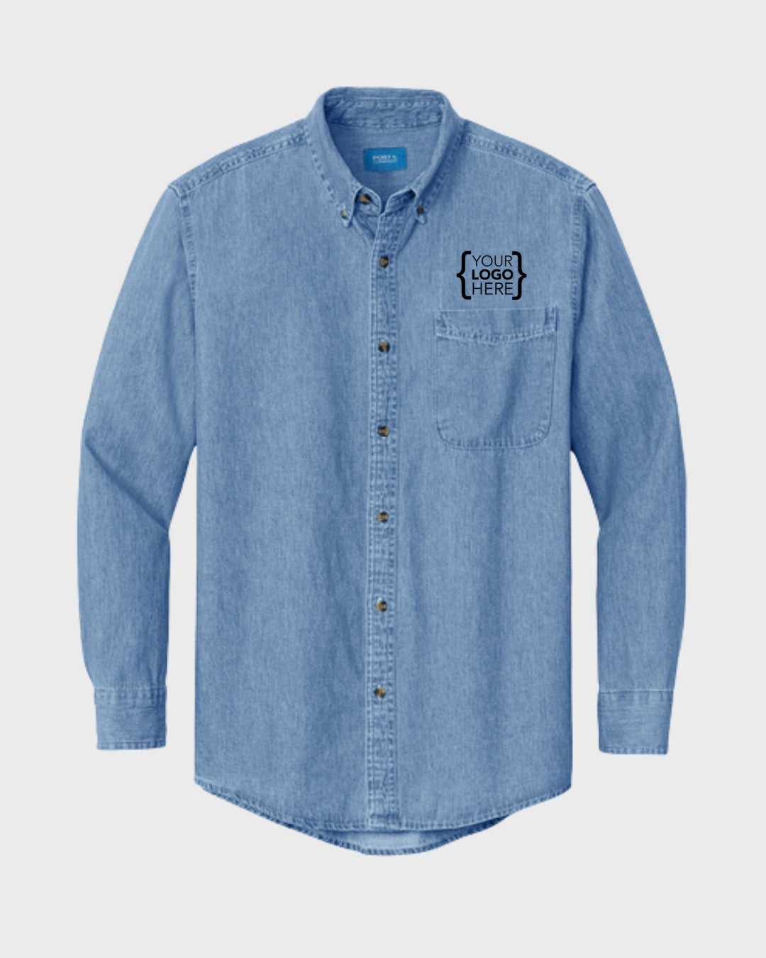 Port & Co™ Long Sleeve Value Denim Shirt