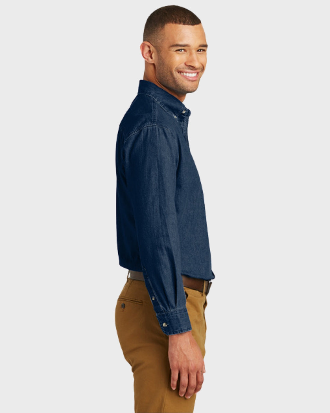 Port & Co™ Long Sleeve Value Denim Shirt