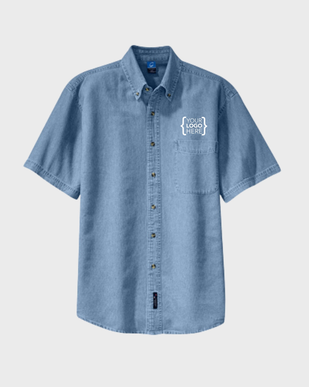Port & Co™ Short Sleeve Value Denim Shirt