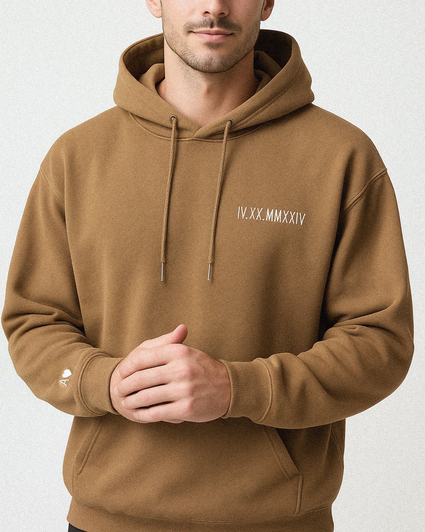Custom Embroidered Roman Numeral Hoodie