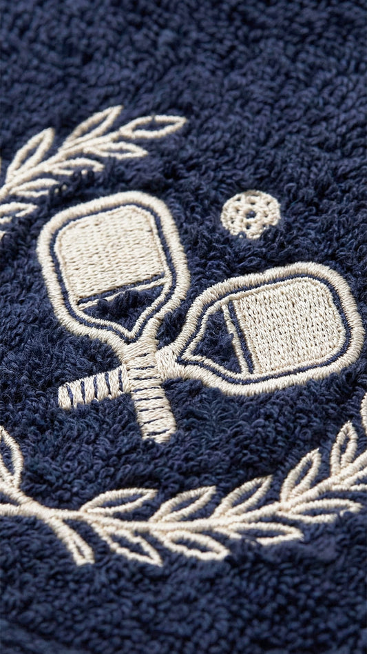 Unisex Heritage Pickleball Towel | Navy