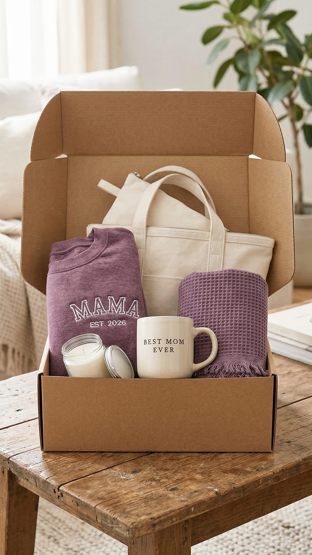 Gift box sweatshirt close-up