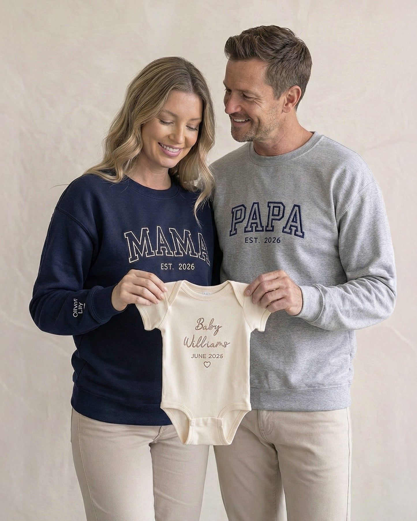 Classic Varsity Mama Embroidered Sweatshirt
