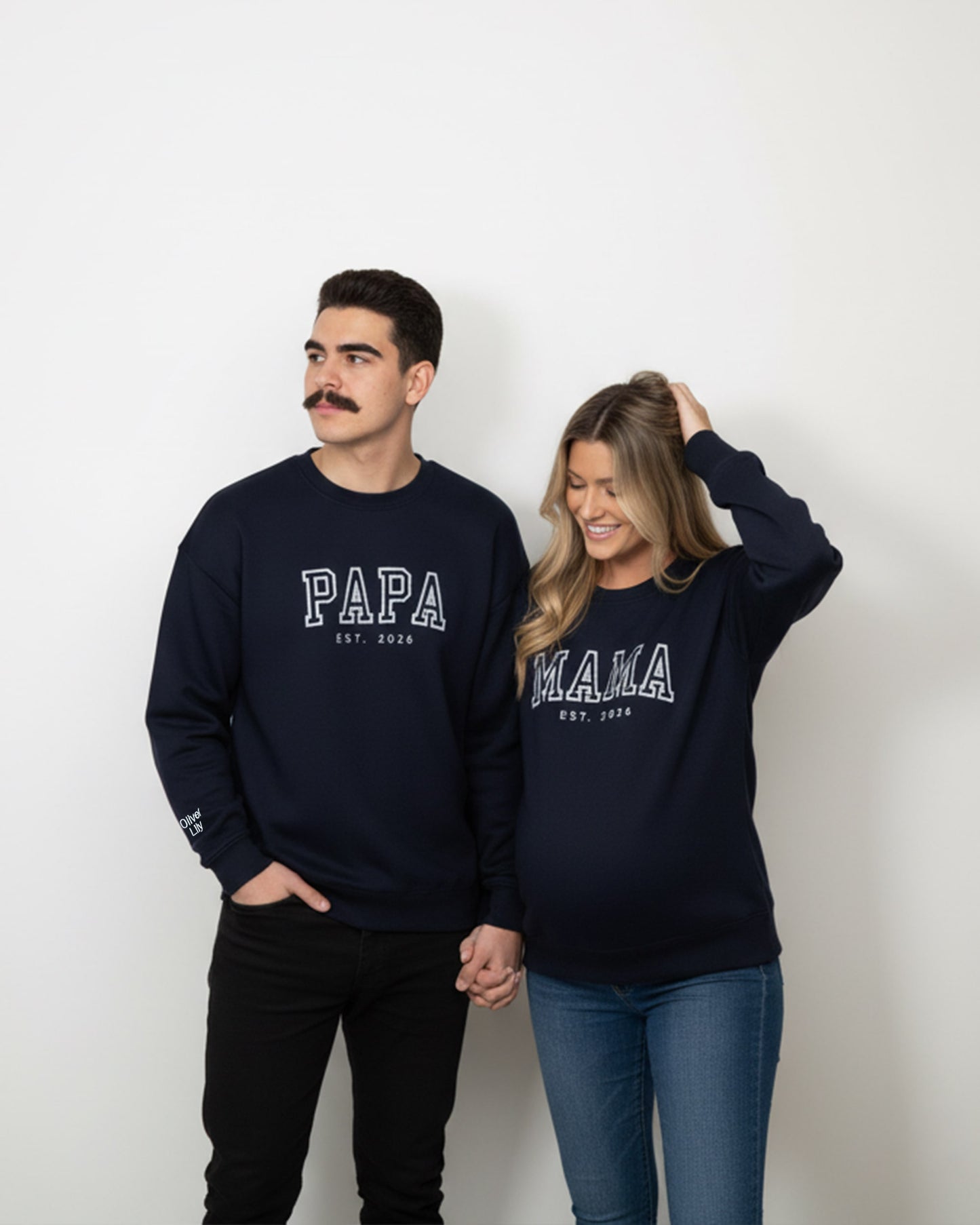 Classic Varsity Mama Embroidered Sweatshirt
