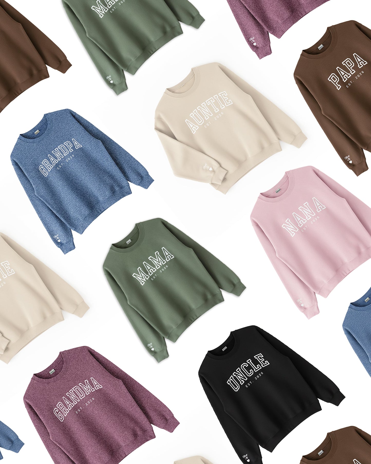 Classic Varsity Mama Embroidered Sweatshirt