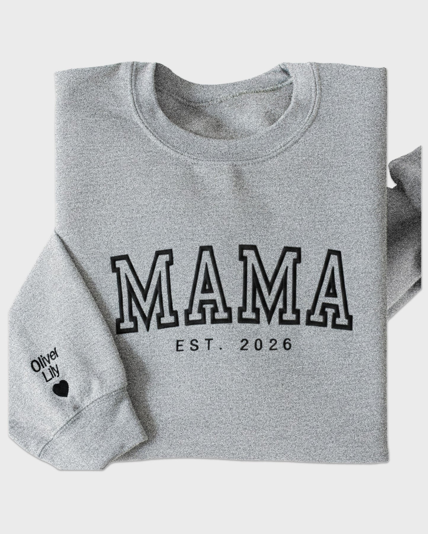 Classic Varsity Mama Embroidered Sweatshirt