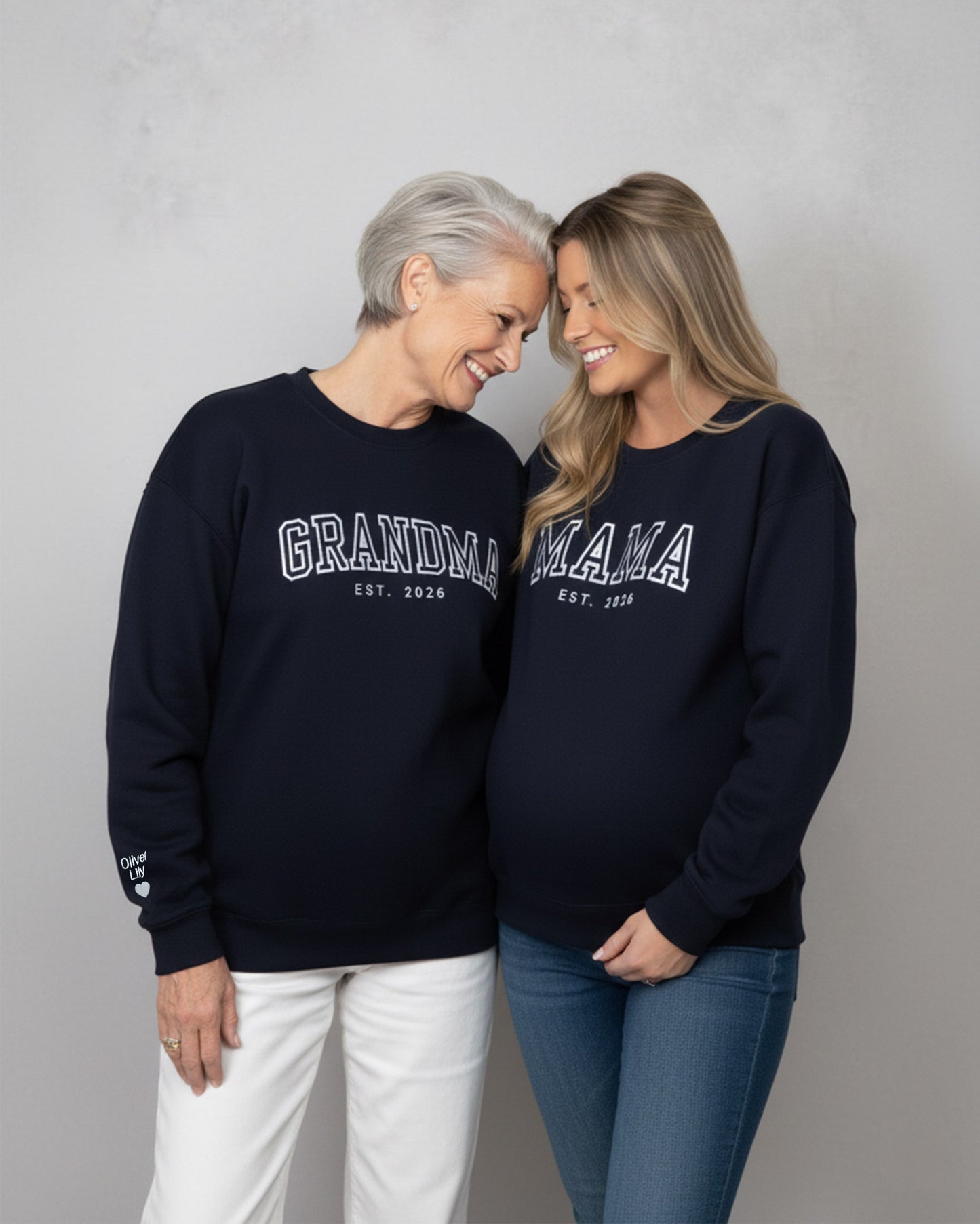 Classic Varsity Mama Embroidered Sweatshirt