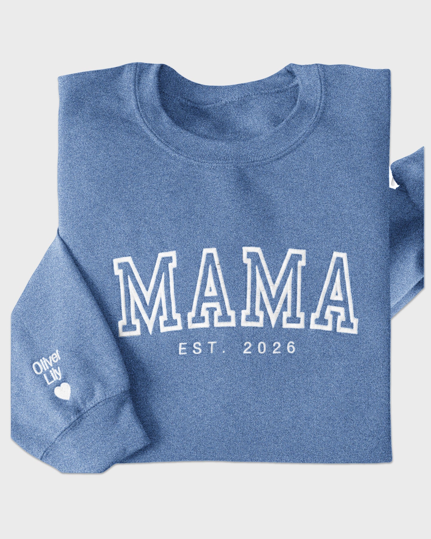 Classic Varsity Mama Embroidered Sweatshirt