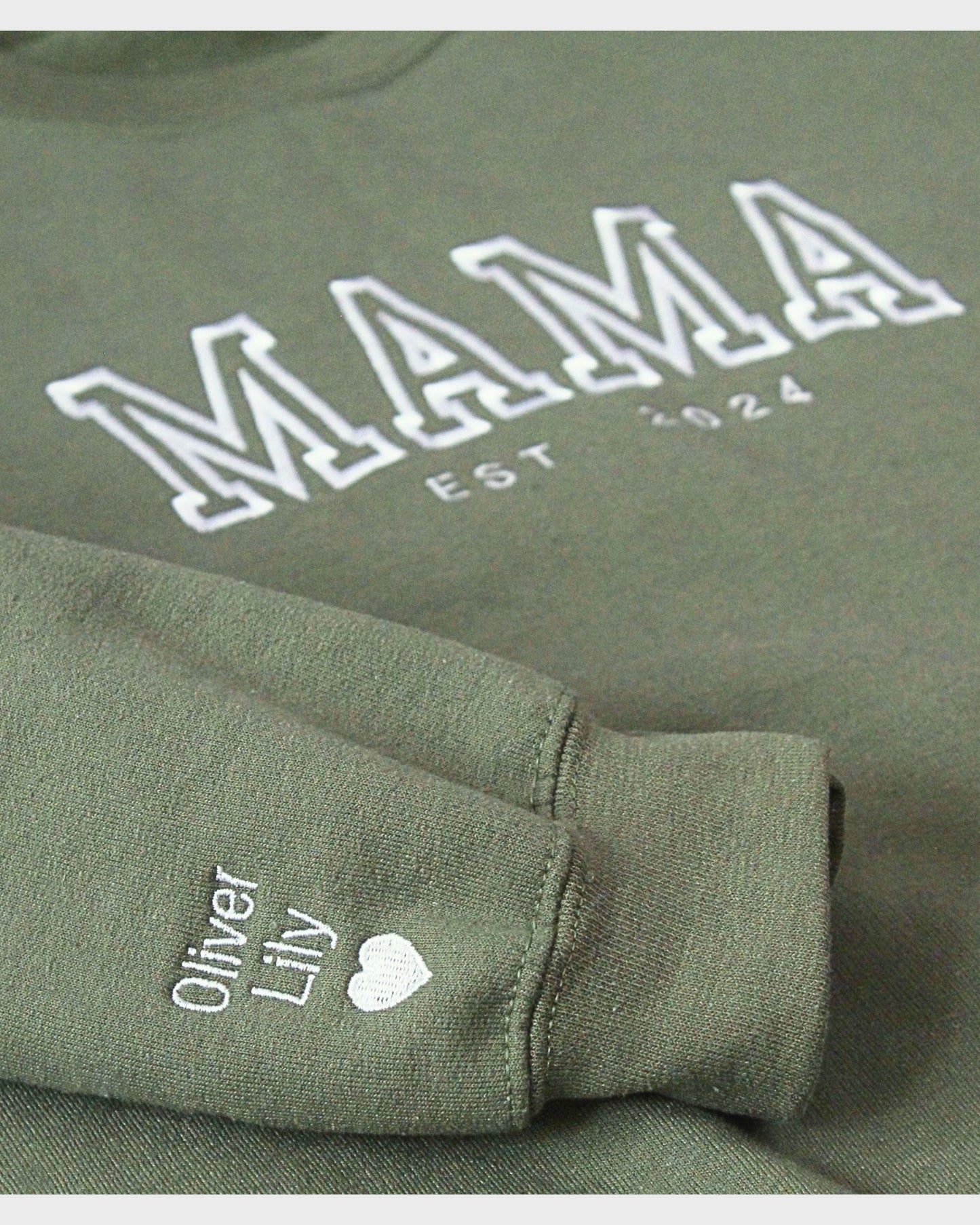 Classic Varsity Mama Embroidered Sweatshirt