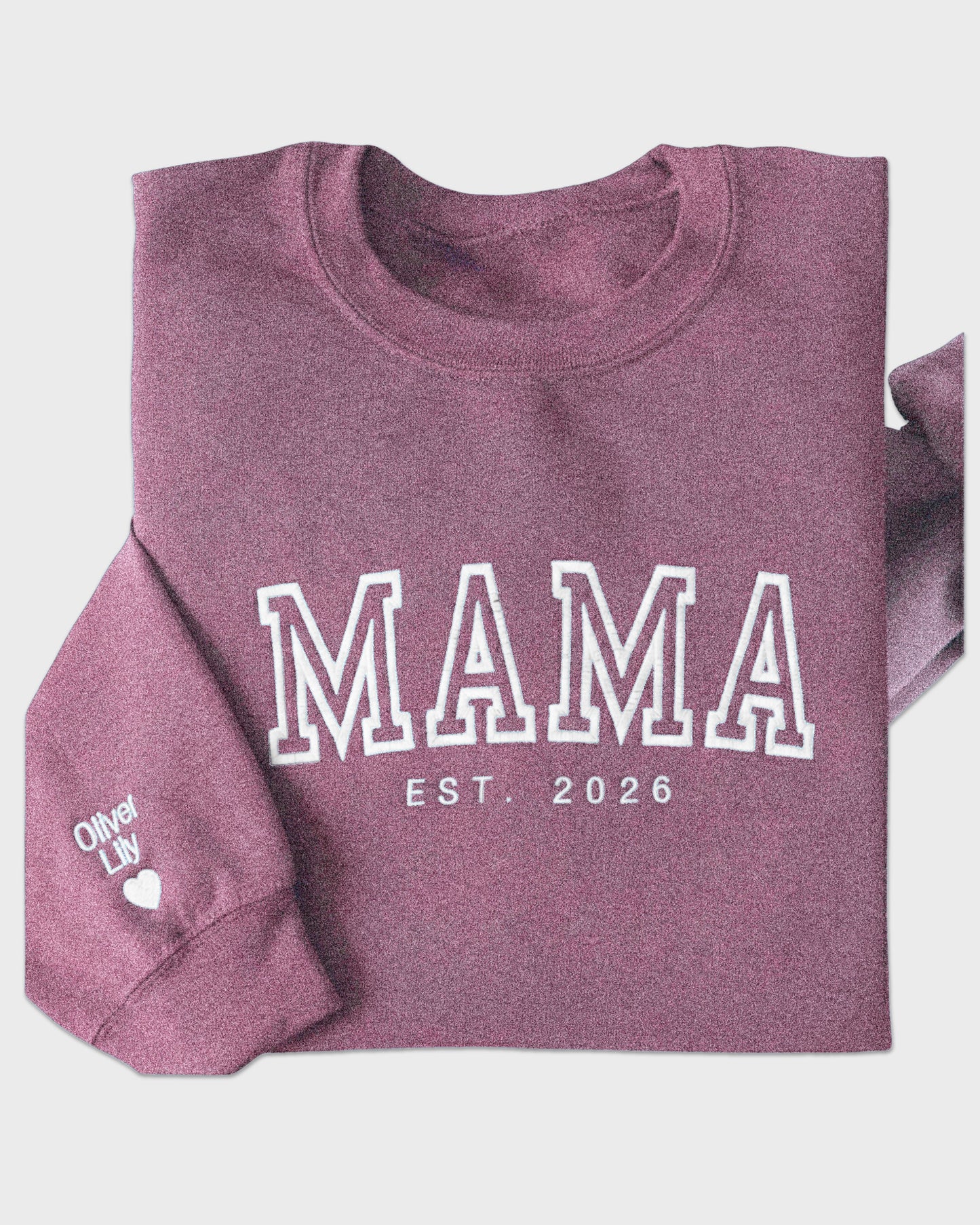 Classic Varsity Mama Embroidered Sweatshirt