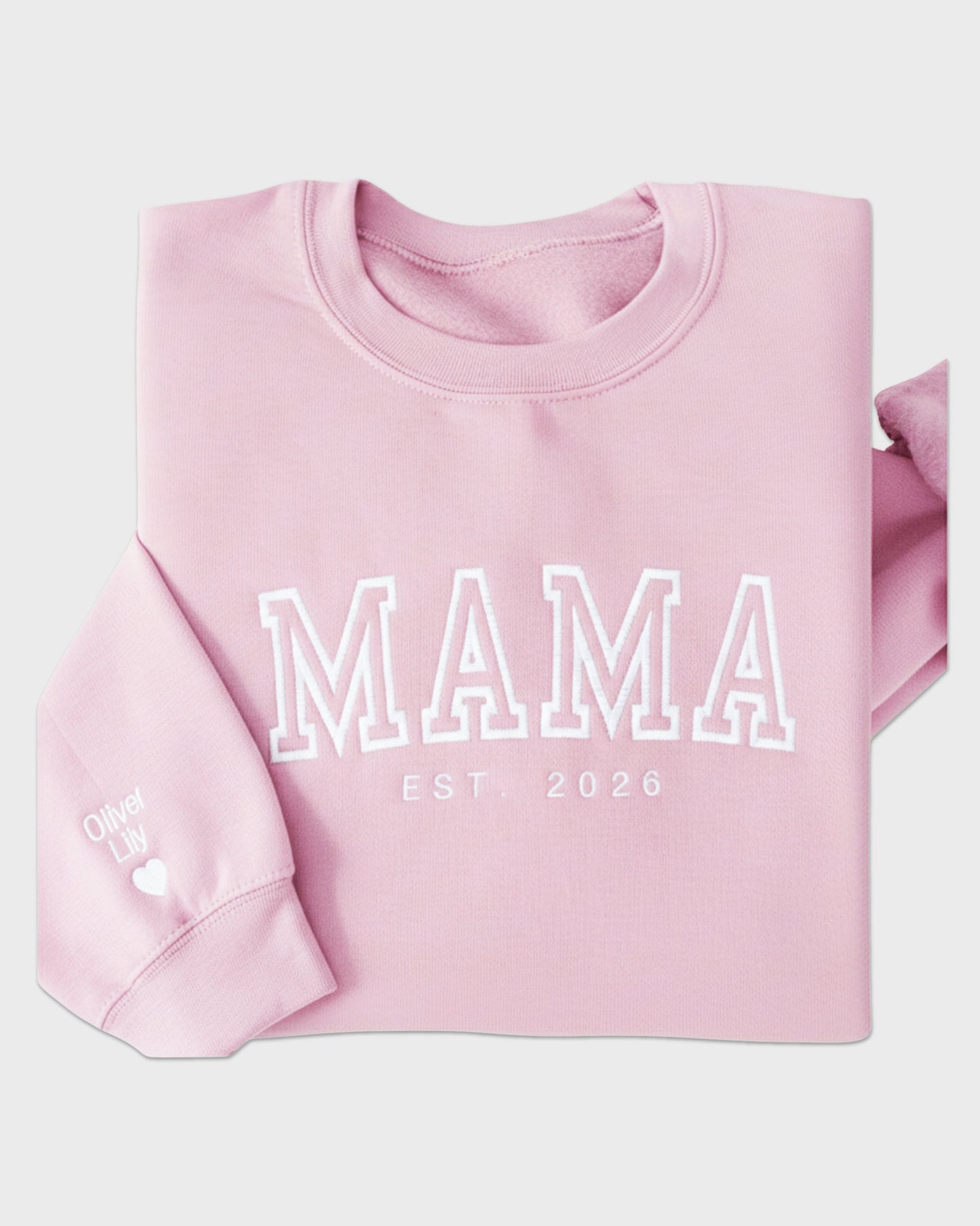 Classic Varsity Mama Embroidered Sweatshirt