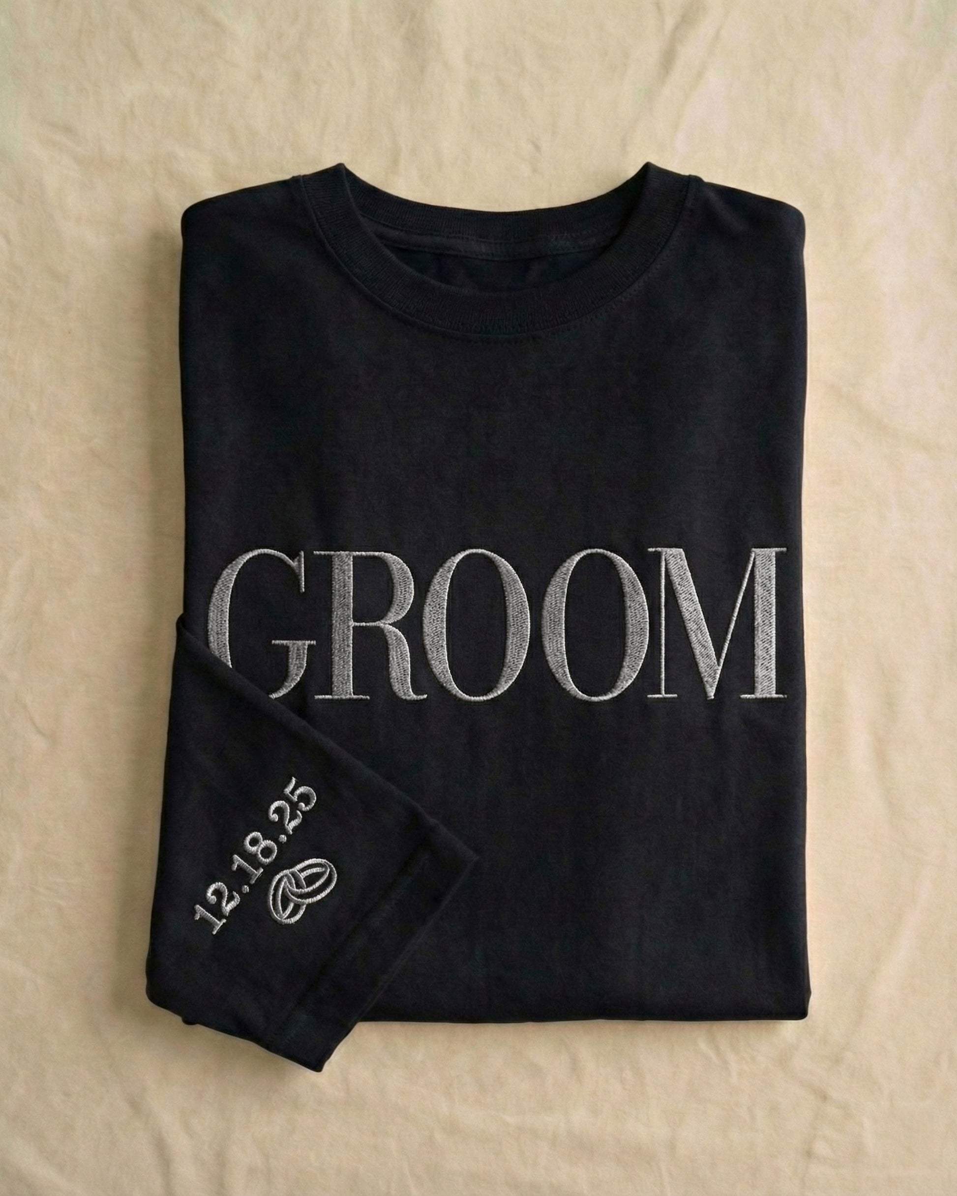 Groom Edition Black Tee