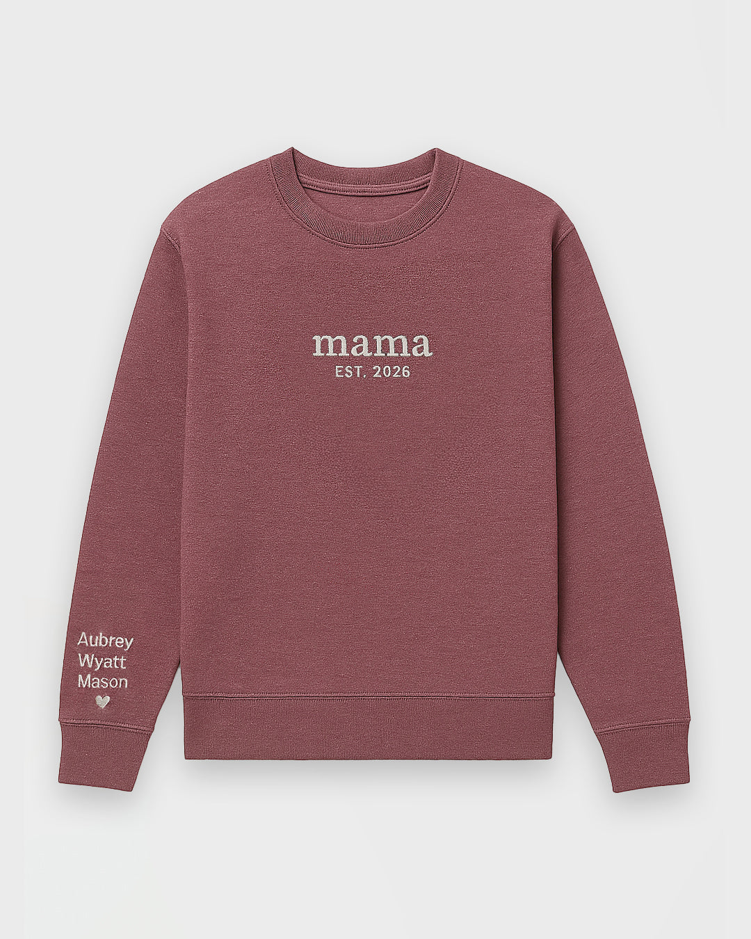 Minimal Mama Embroidered Sweatshirt