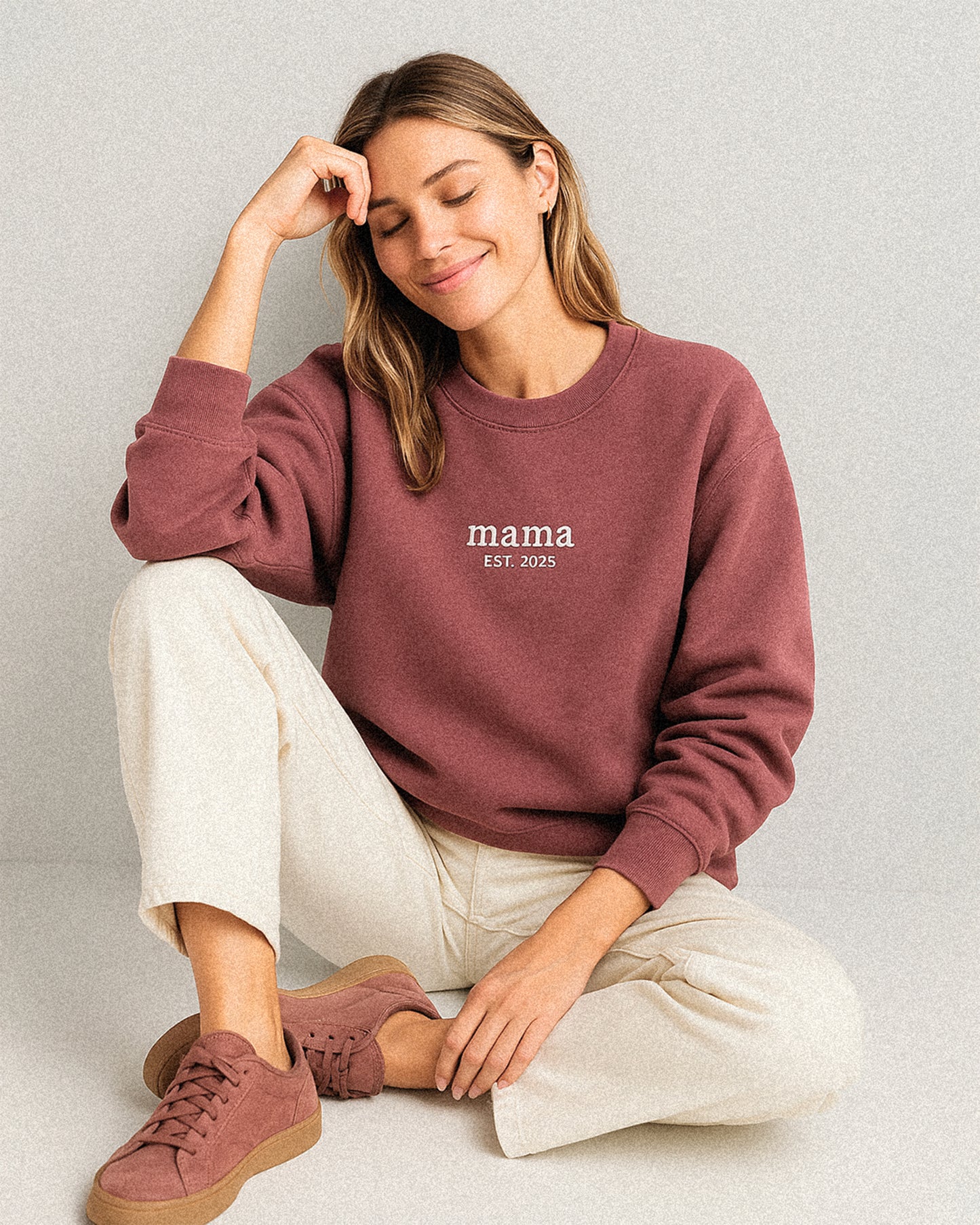 Minimal Mama Embroidered Sweatshirt