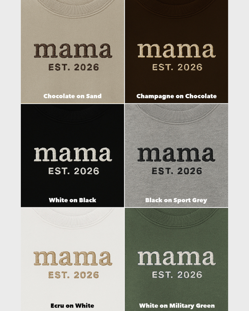 Minimal Mama Embroidered Sweatshirt