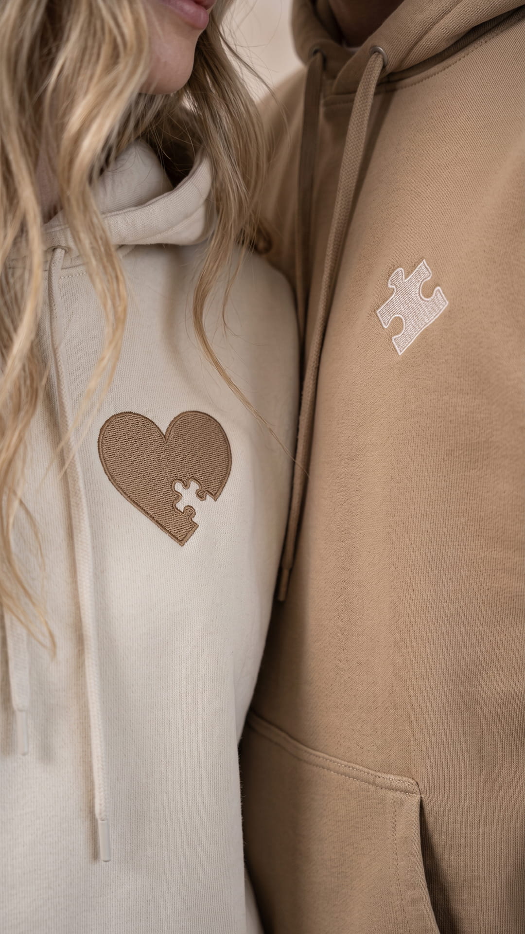 Personalized Puzzle Piece Couples Sweatsuit Set | Matching Hoodies & Sweatpants
