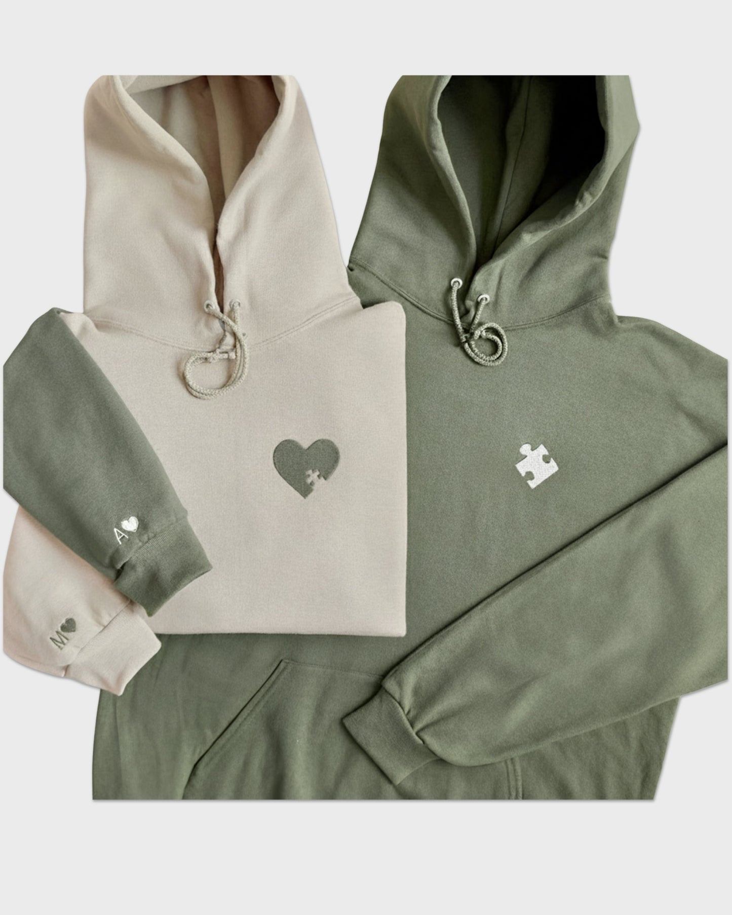 Puzzle Piece Embroidered Sweatshirt