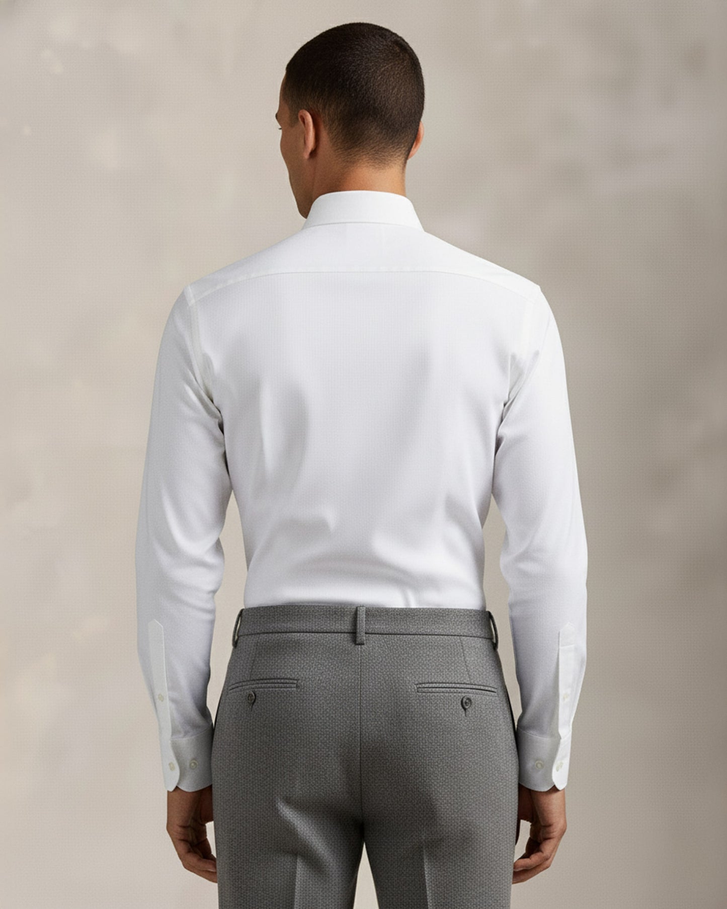 Under-Collar Keepsake Stretch Woven Shirt