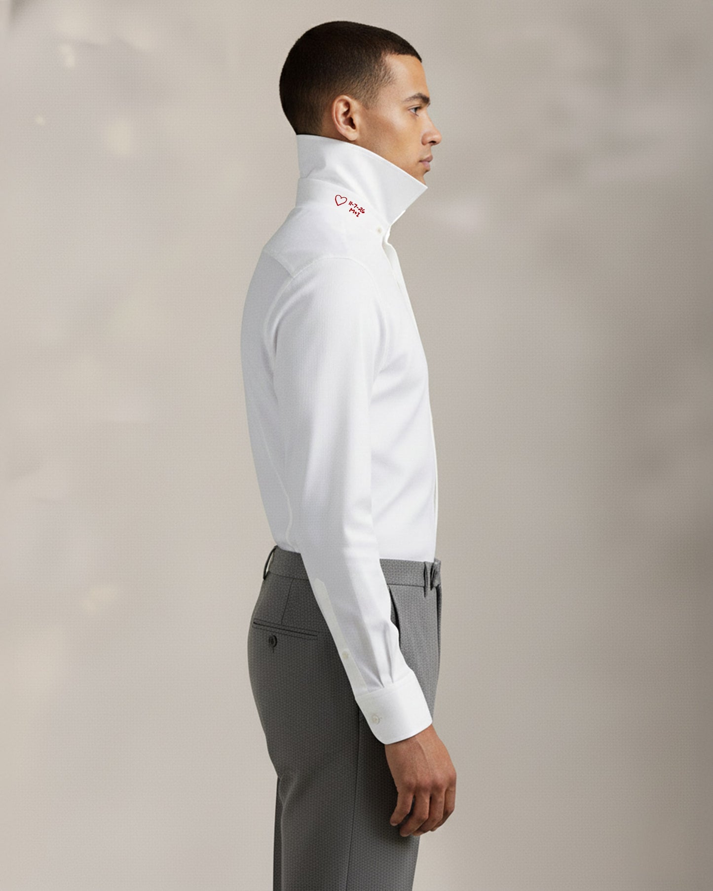 Under-Collar Keepsake Stretch Woven Shirt