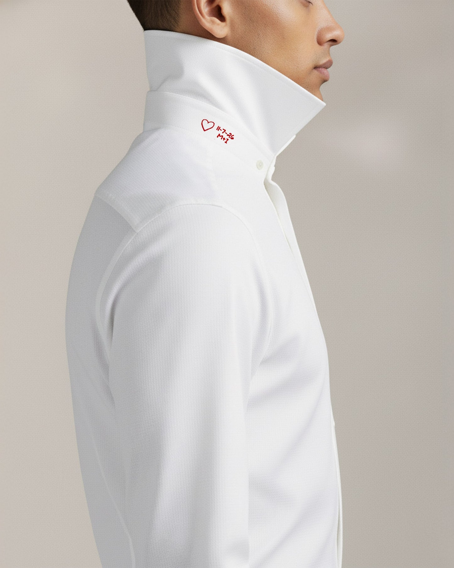 Under-Collar Keepsake Stretch Woven Shirt