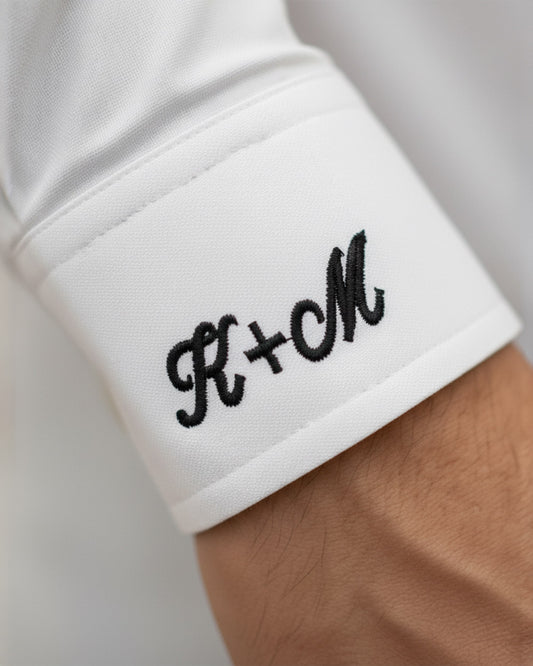 Initialed Cuff Stretch Woven Shirt