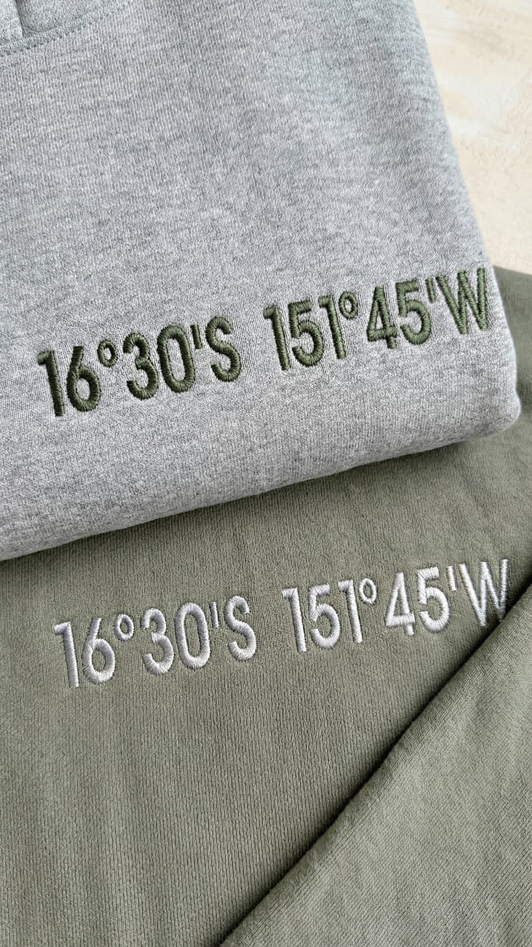 Custom Embroidered Coordinates Sweatshirt