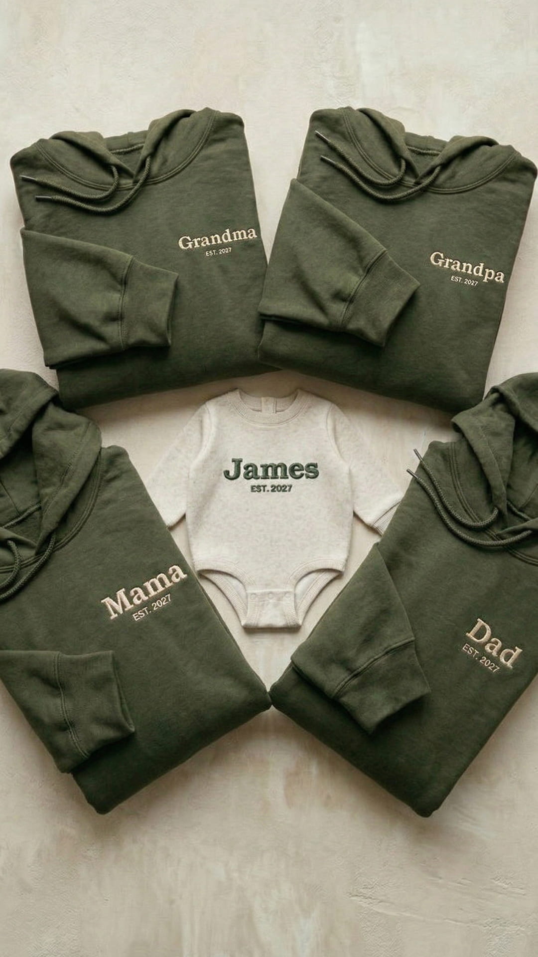 Custom Embroidered Family Title Matching Sweatshirts - Adult Sweatshirt