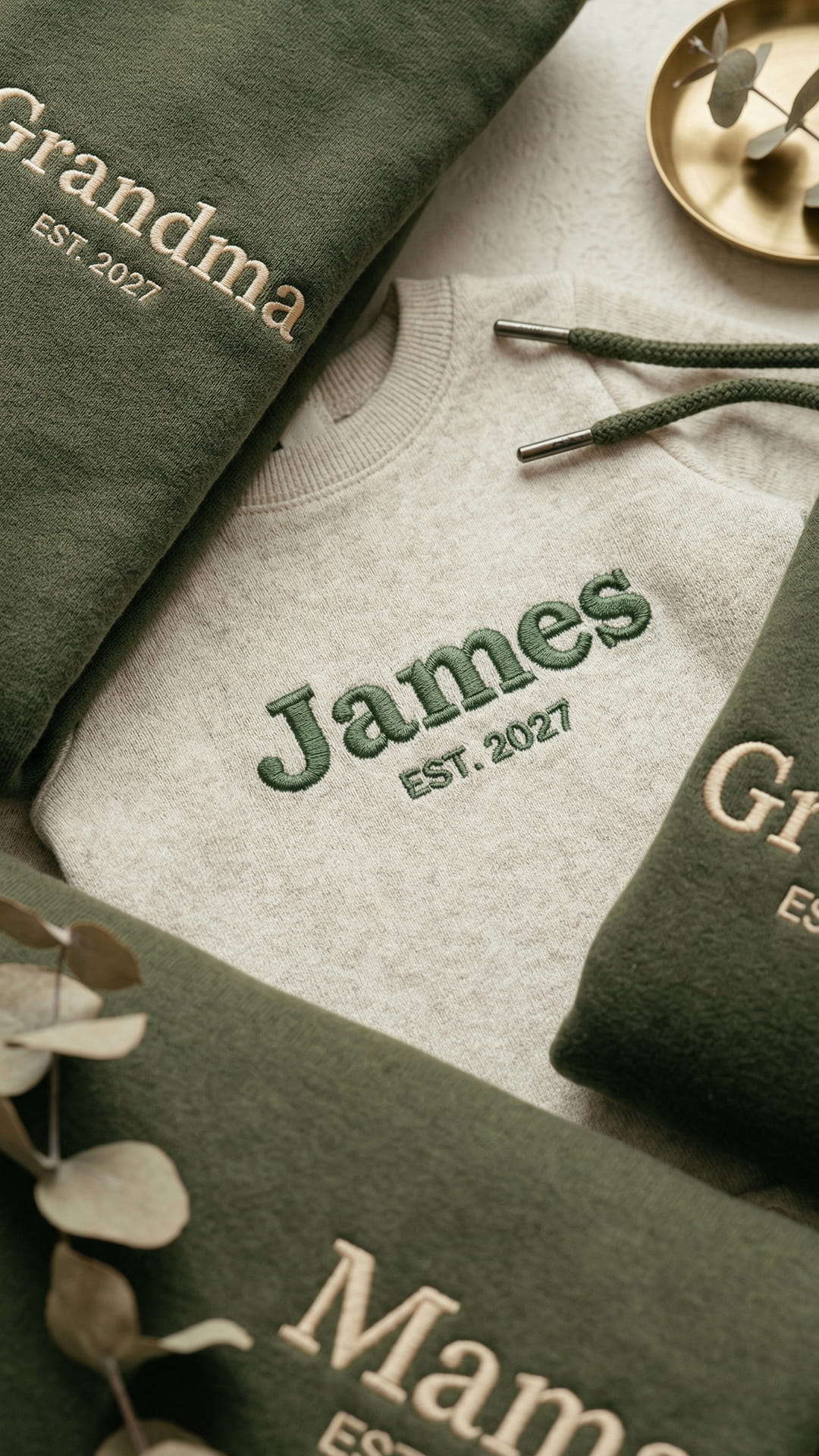 Custom Embroidered Family Title Matching Sweatshirts - Adult Sweatshirt