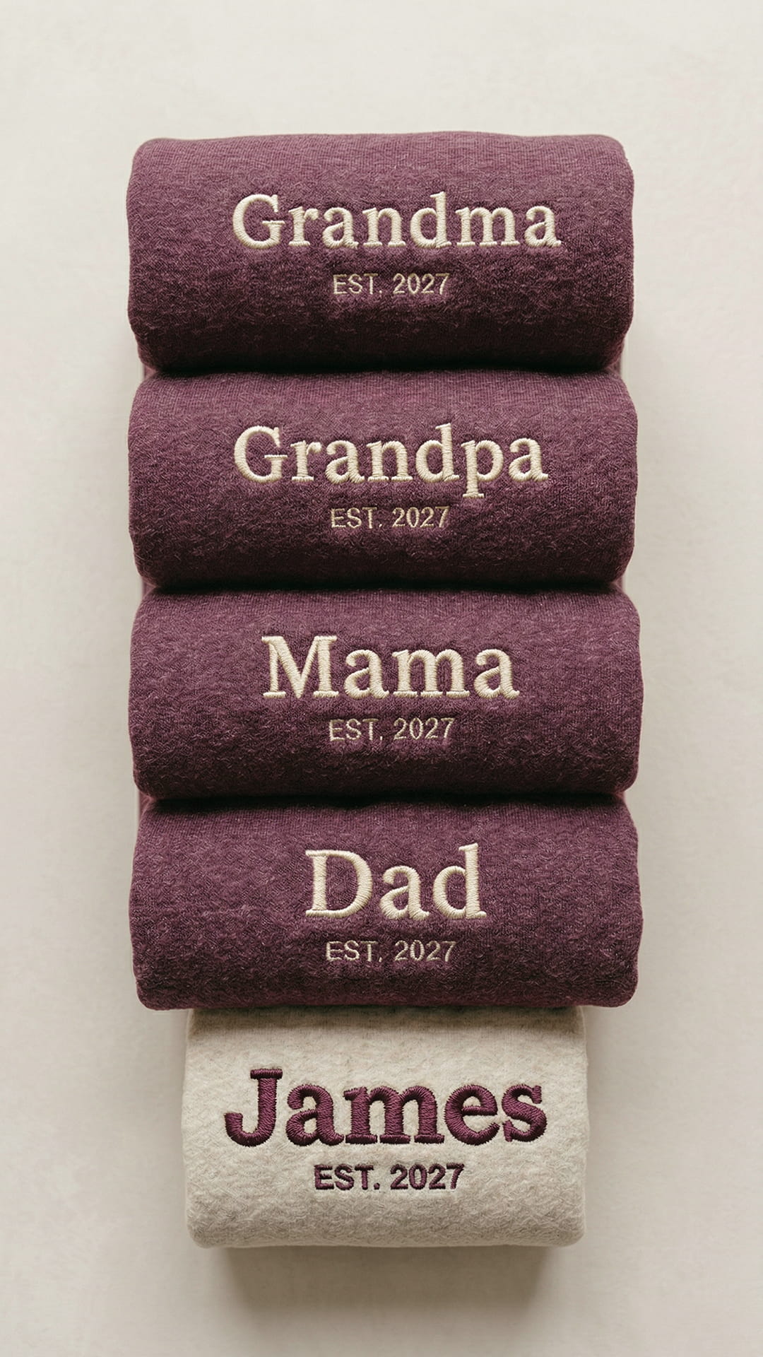 Custom Embroidered Family Title Matching Sweatshirts - Adult Sweatshirt