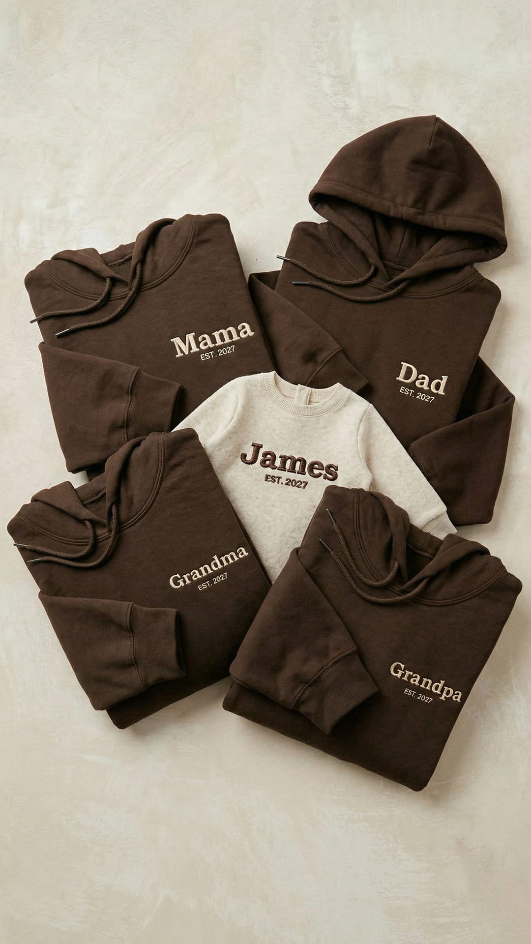Custom Embroidered Family Title Matching Sweatshirts - Adult Sweatshirt