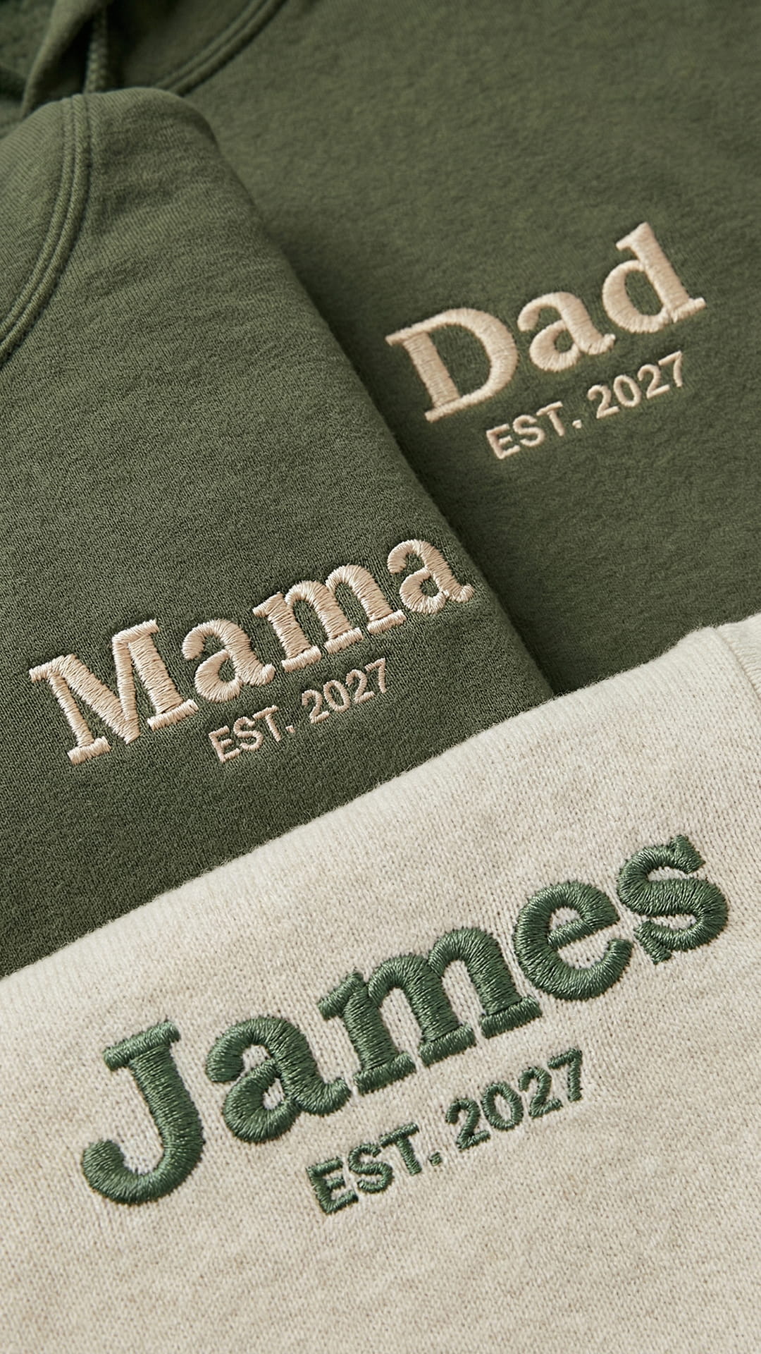 Custom Embroidered Family Title Matching Sweatshirts - Adult Sweatshirt