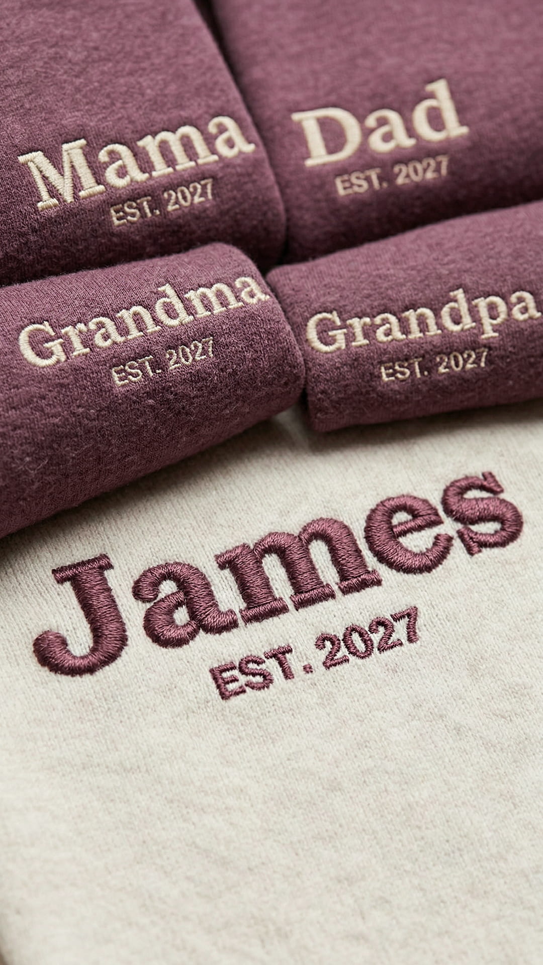 Custom Embroidered Family Title Matching Sweatshirts - Adult Sweatshirt