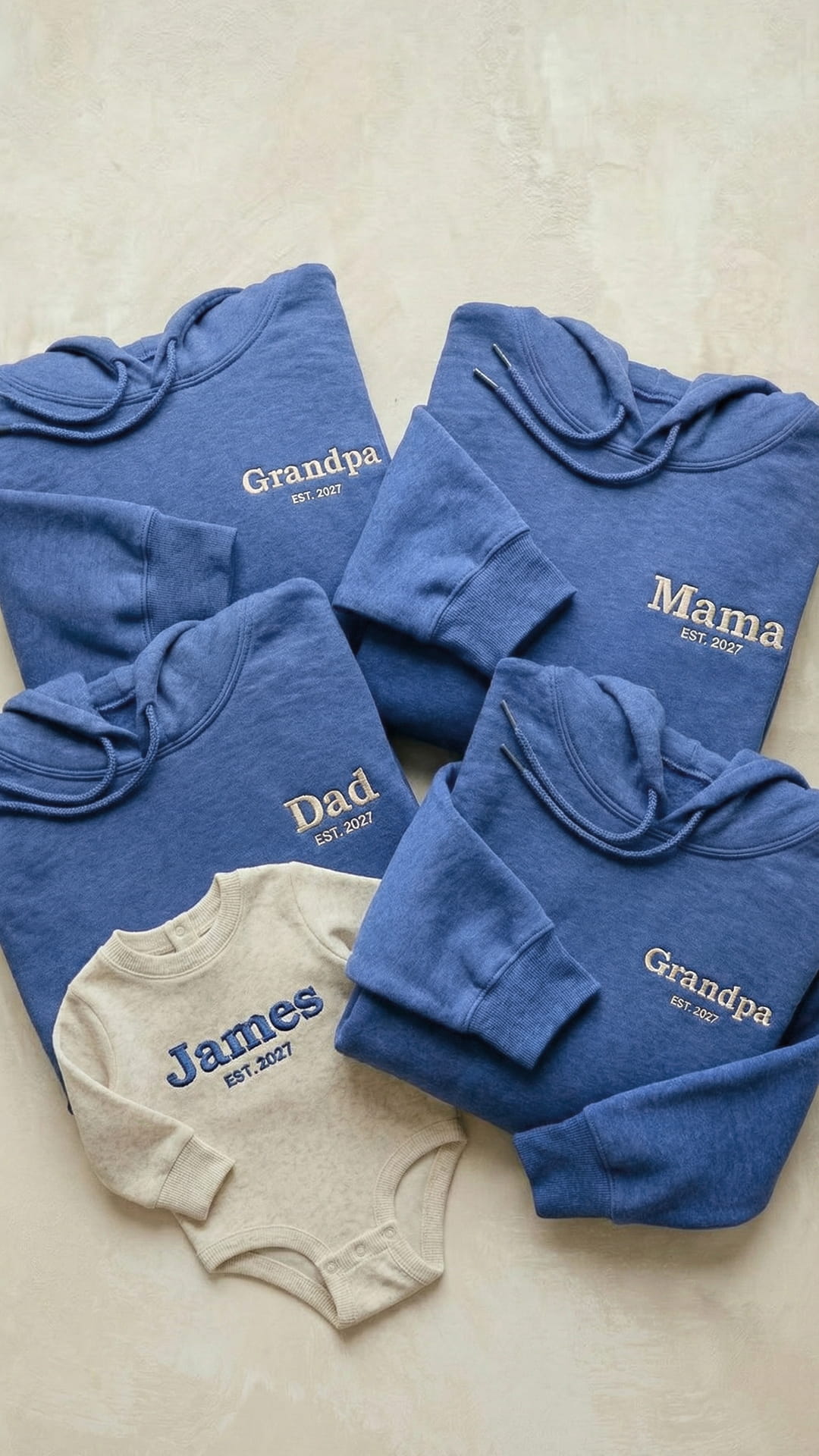 Custom Embroidered Family Title Matching Sweatshirts - Adult Sweatshirt