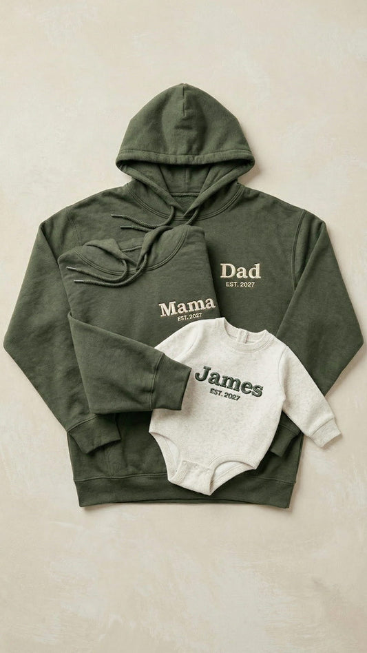 Custom Embroidered Family Title Matching Sweatshirts - Adult Sweatshirt