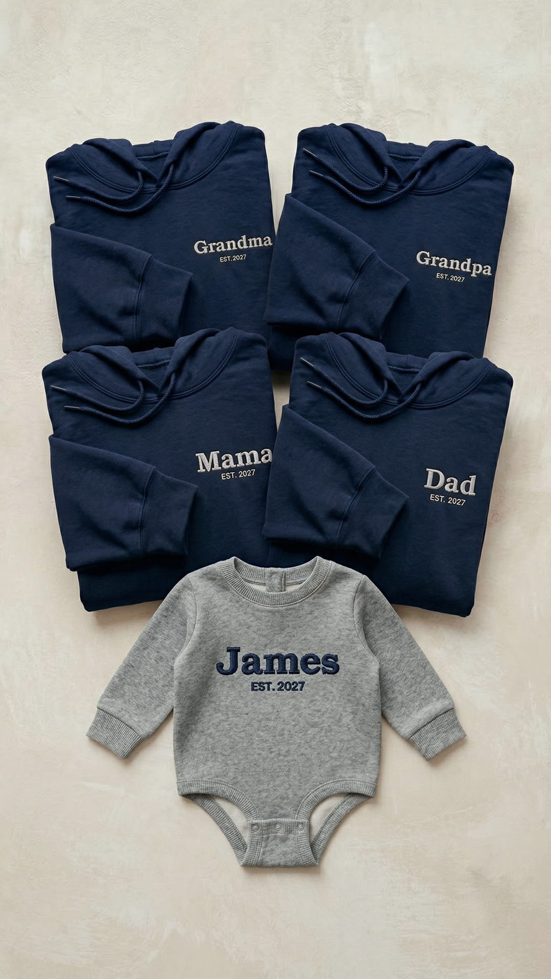Custom Embroidered Family Title Matching Sweatshirts - Adult Sweatshirt