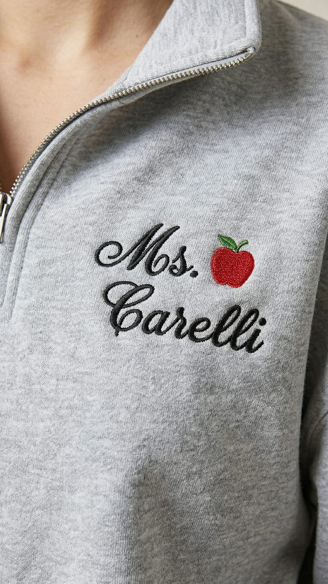 Teacher Gift Box with Custom Embroidered Quarter-Zip