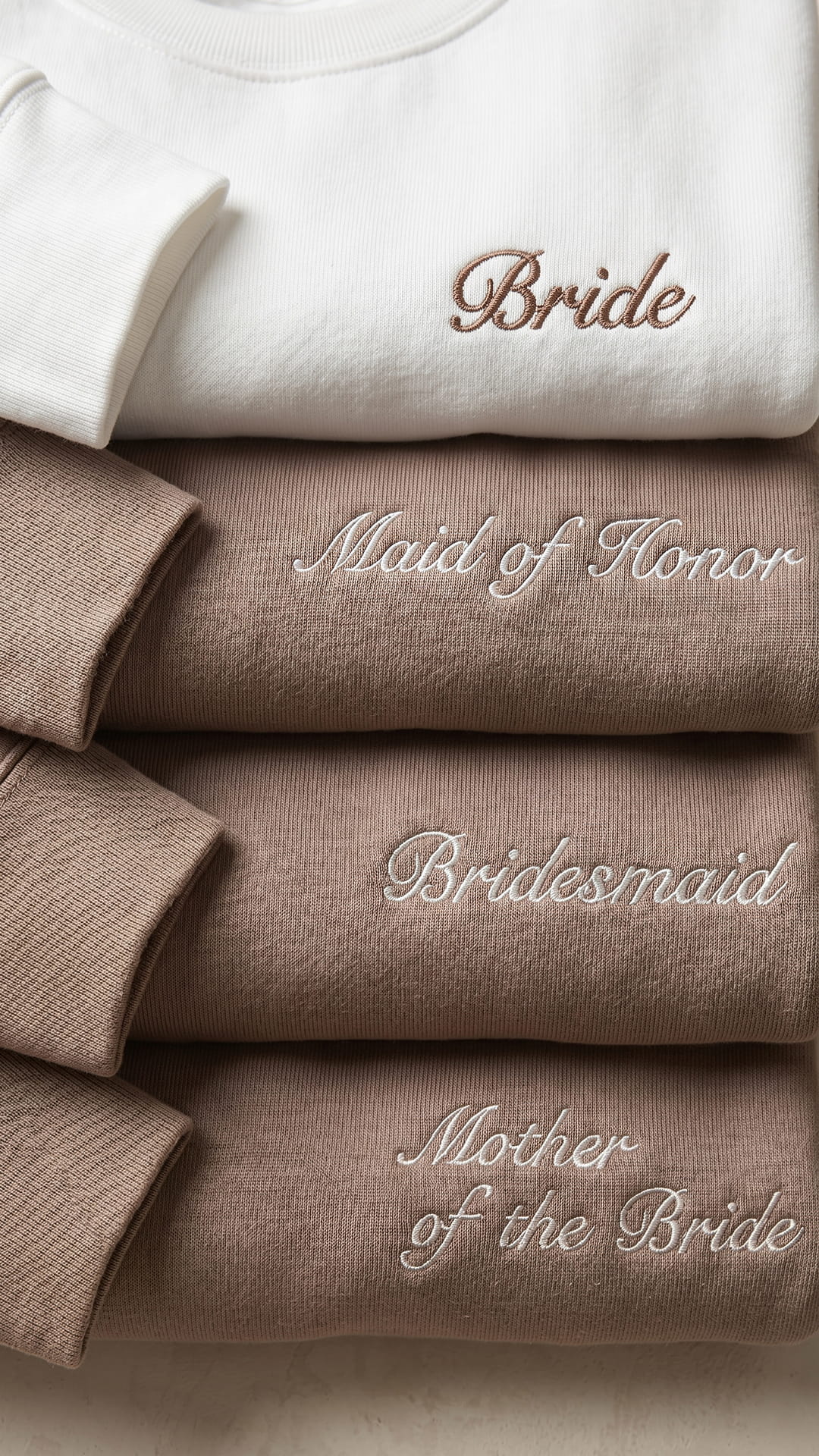The Bridal Party Gift Set | Script Embroidered Sweatshirt & Personalized Tote