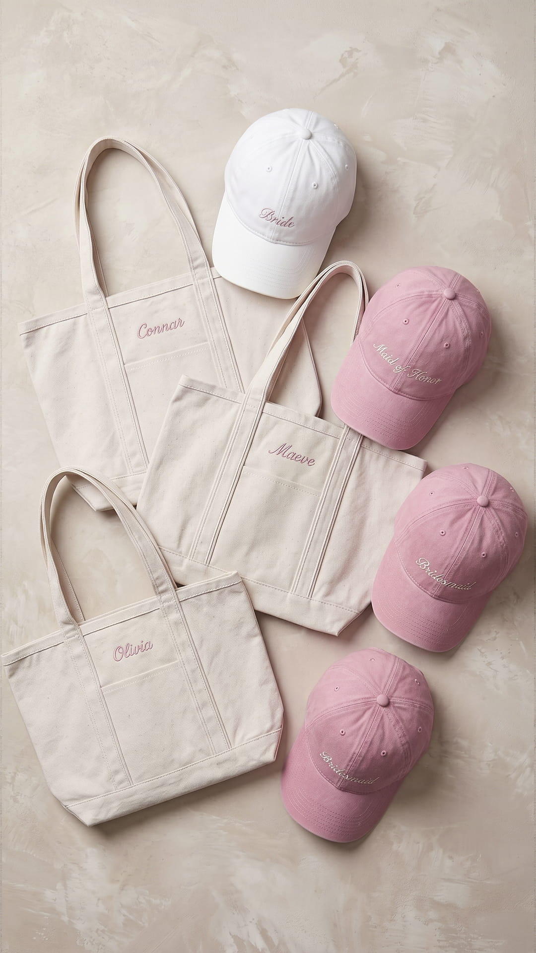 The Bridal Party Gift Set | Embroidered Hat & Personalized Tote