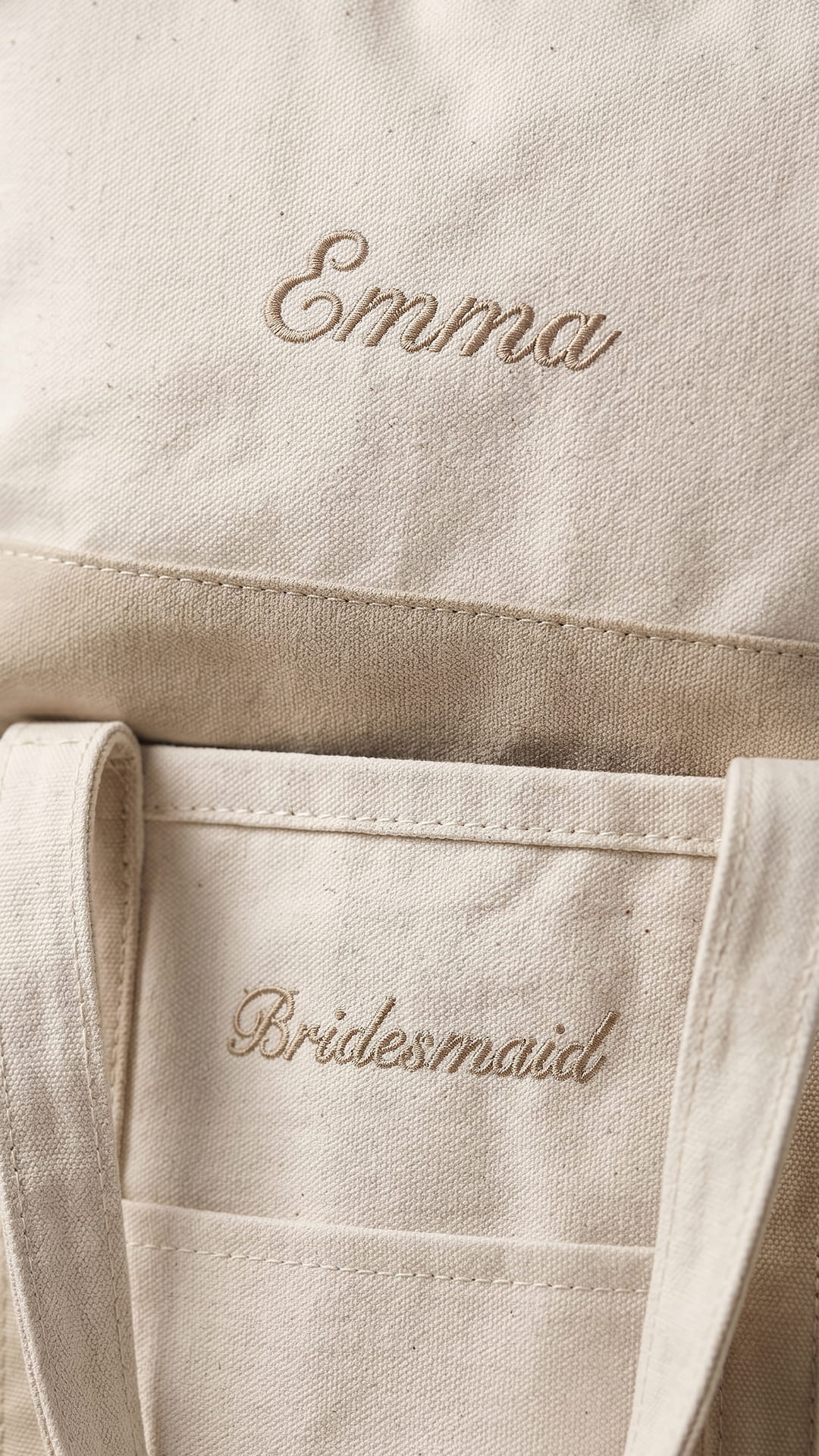 The Bridal Party Gift Set | Embroidered Tote & Personalized Makeup Bag