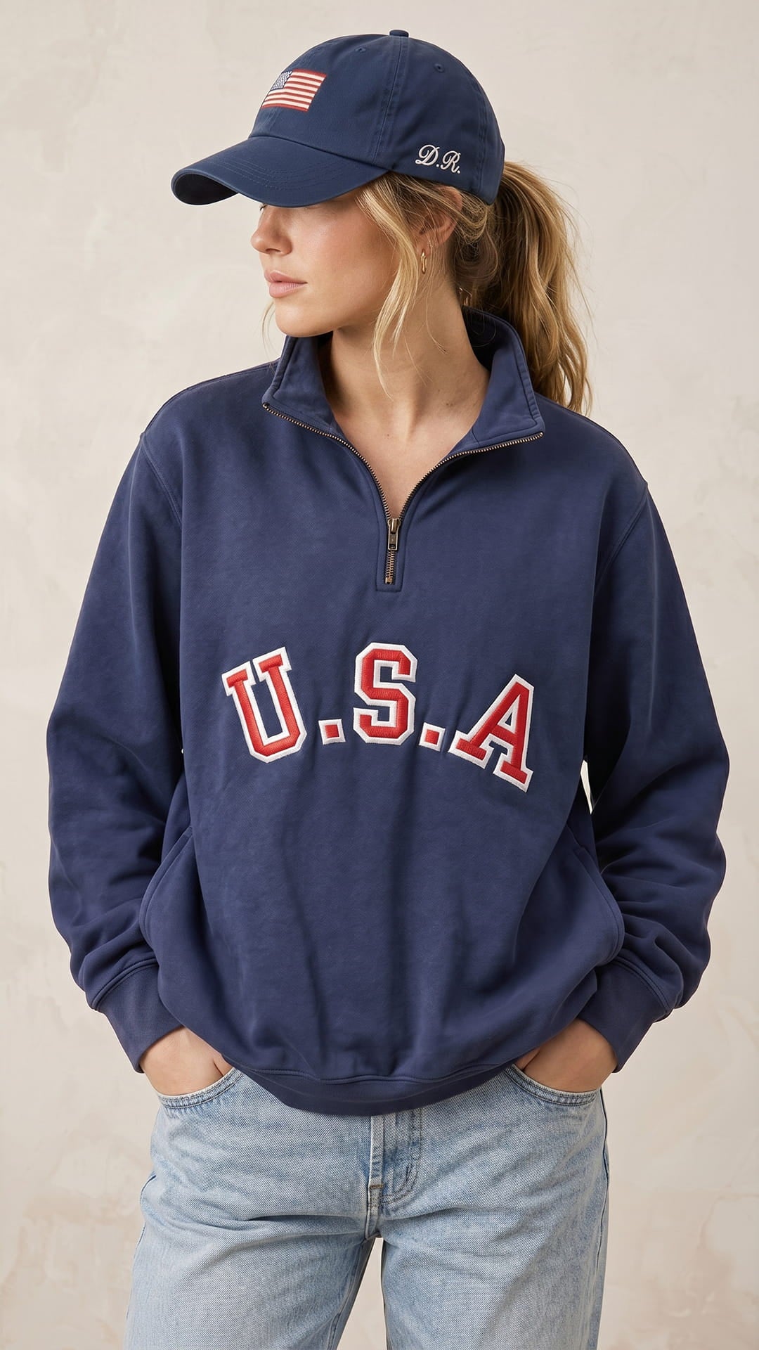 The American Heritage Gift Set | Embroidered USA Quarter-Zip Bundle