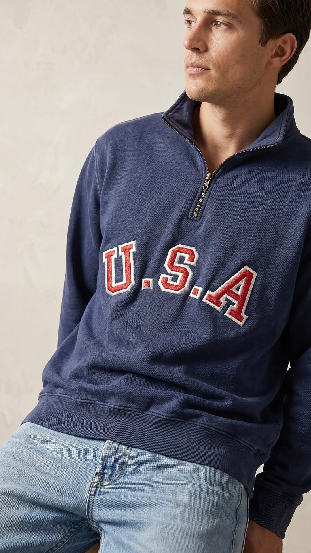 The American Heritage Gift Set | Embroidered USA Quarter-Zip Bundle