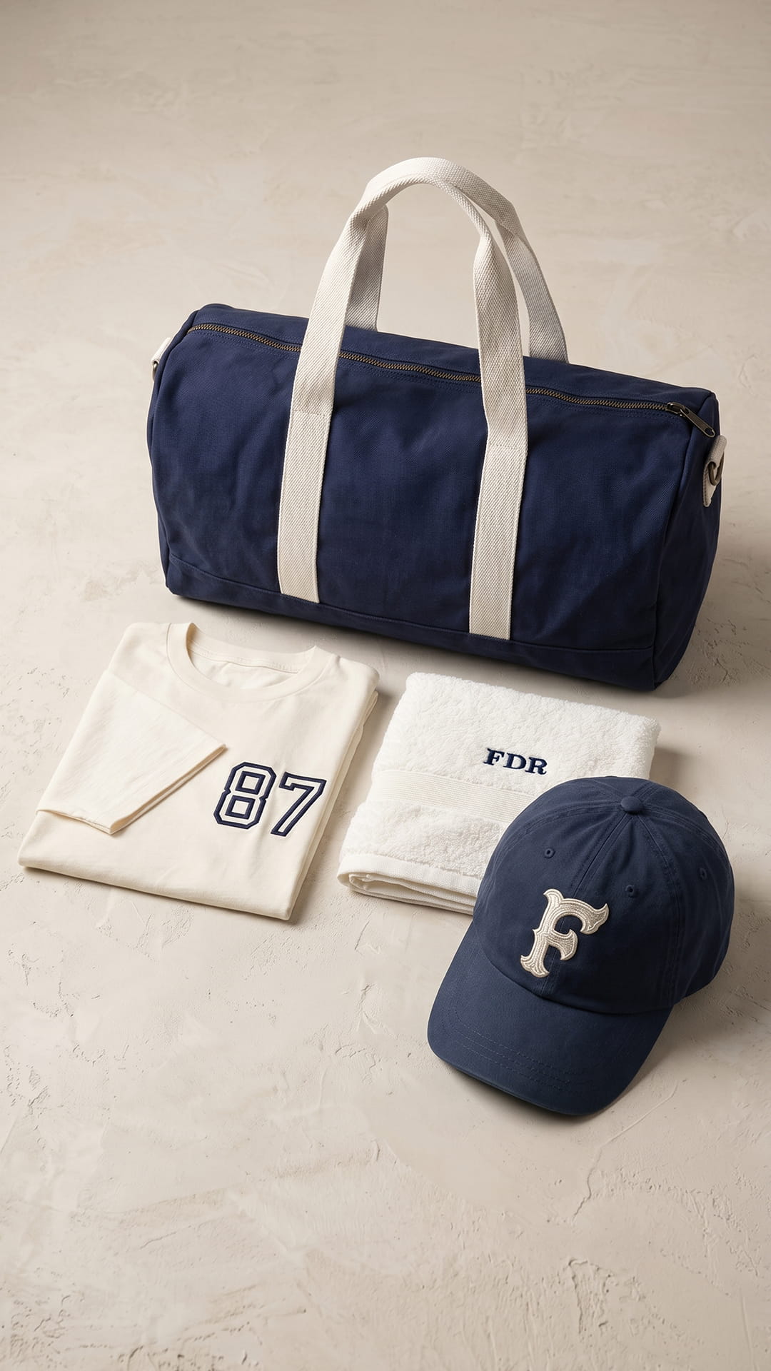 The Gym Essentials Gift Set | Personalized Hat, Tee, Towel & Duffel Bundle
