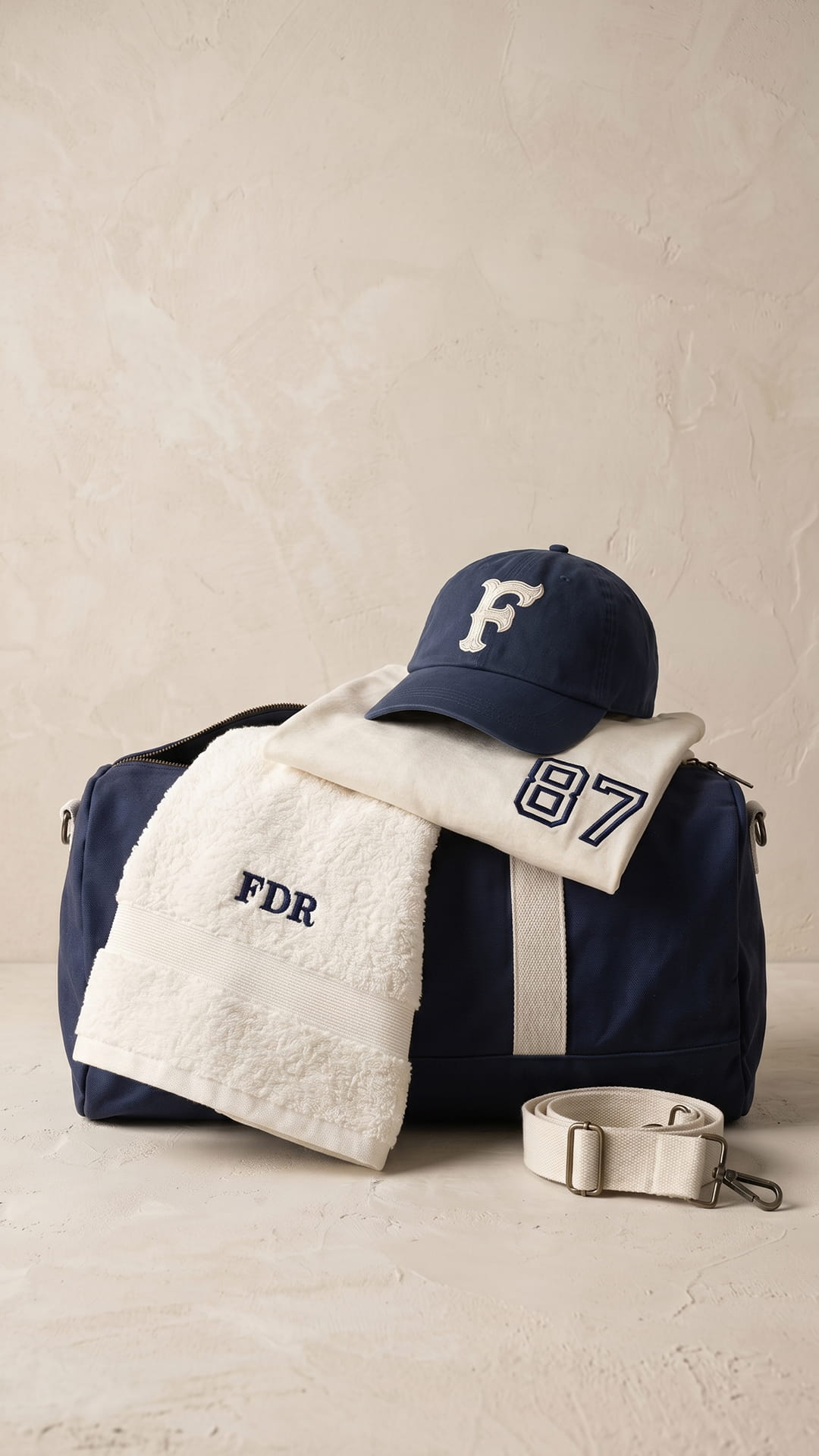 The Gym Essentials Gift Set | Personalized Hat, Tee, Towel & Duffel Bundle
