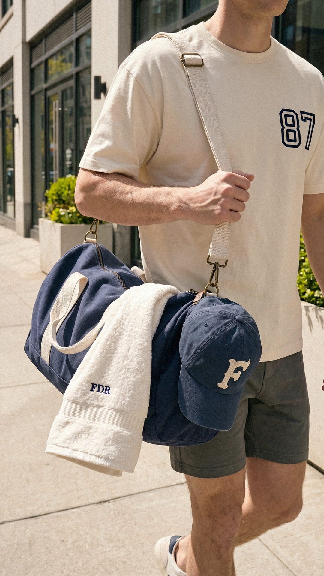 The Gym Essentials Gift Set | Personalized Hat, Tee, Towel & Duffel Bundle