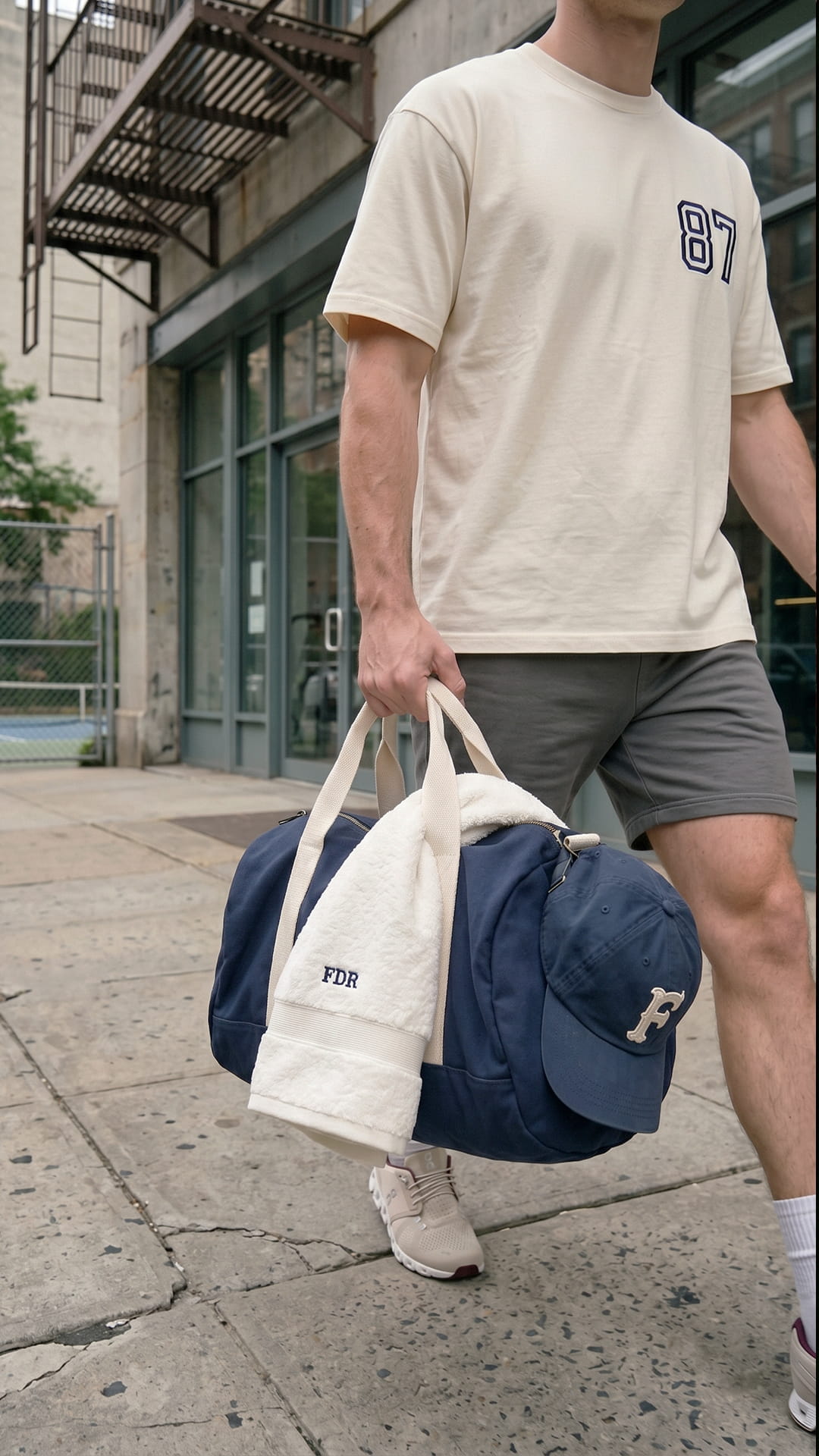 The Gym Essentials Gift Set | Personalized Hat, Tee, Towel & Duffel Bundle