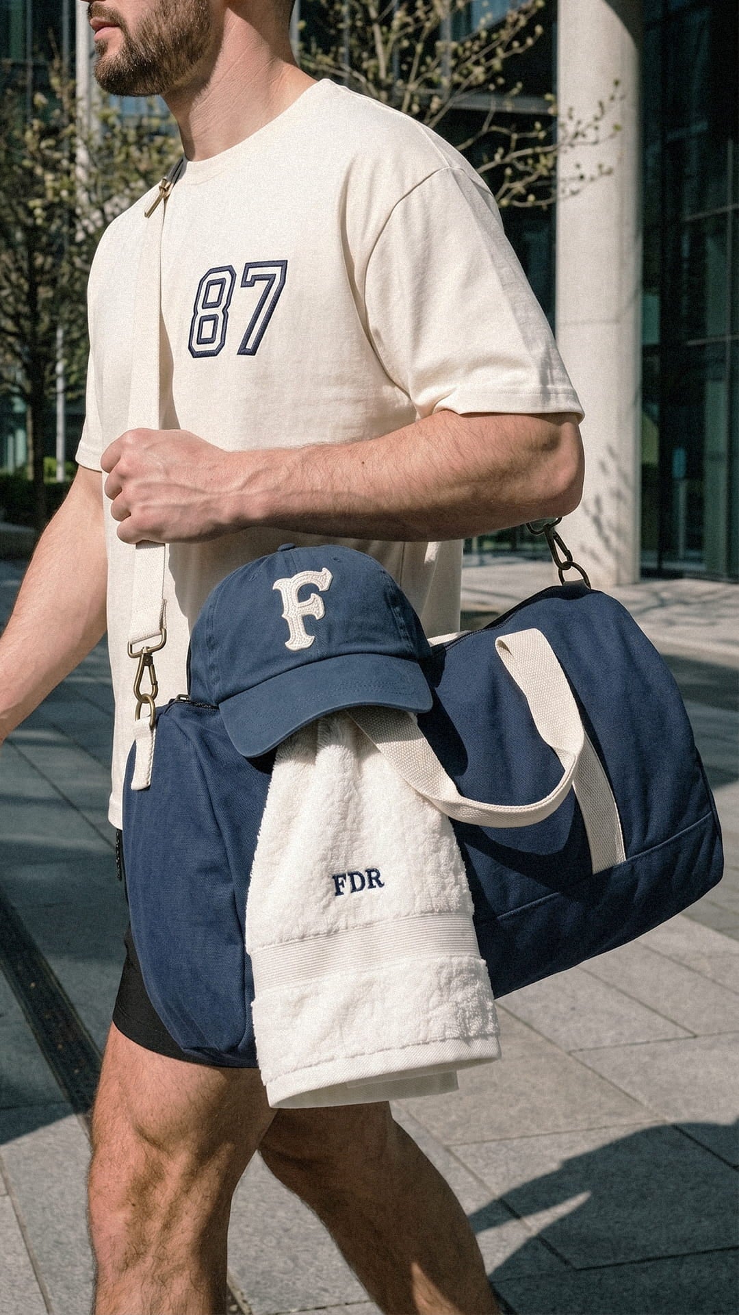 The Gym Essentials Gift Set | Personalized Hat, Tee, Towel & Duffel Bundle
