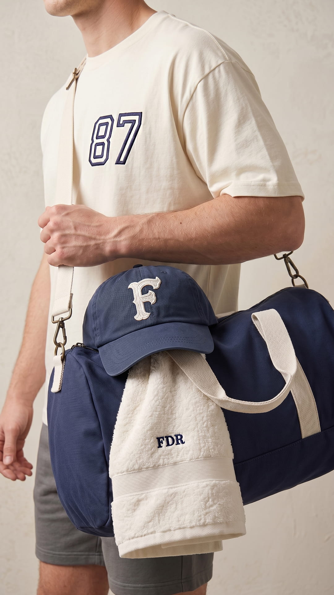 The Gym Essentials Gift Set | Personalized Hat, Tee, Towel & Duffel Bundle
